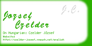 jozsef czelder business card