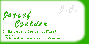jozsef czelder business card